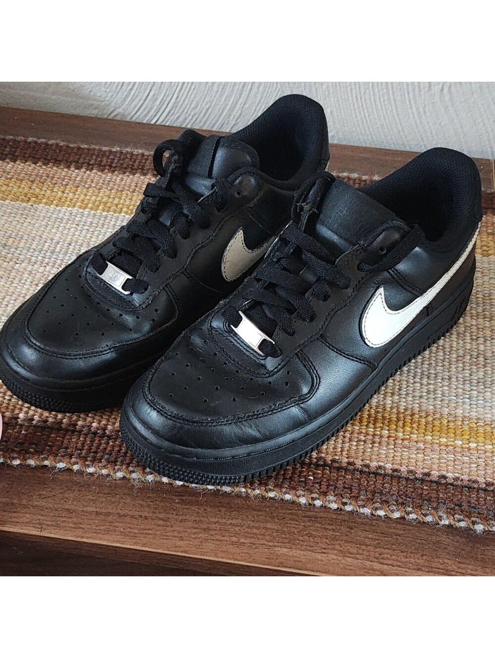 Youth Grade-School Nike Air Force 1  (GS) Black/White